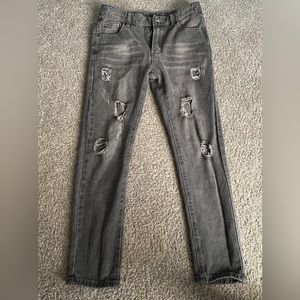 Boys ripped distressed jeans
